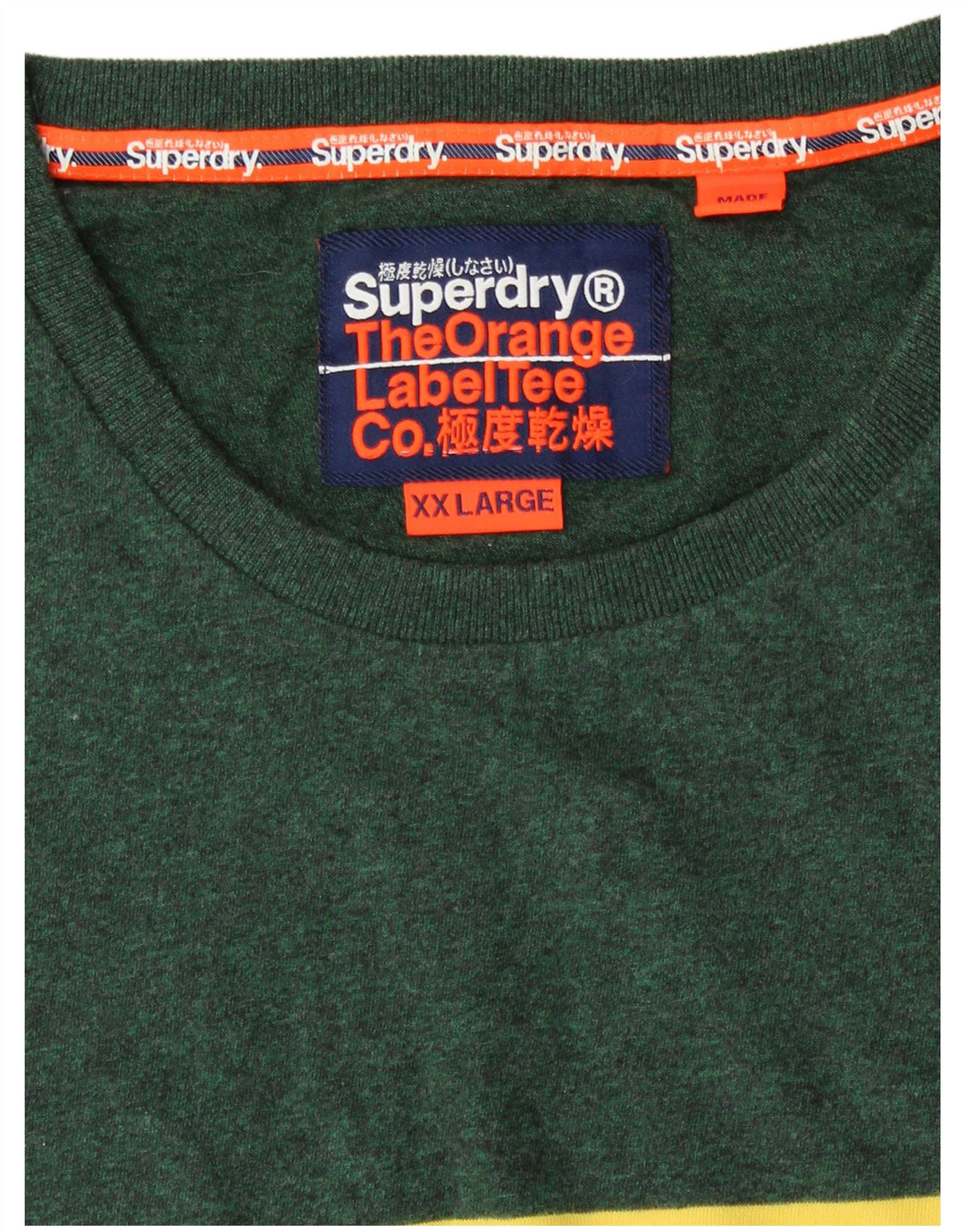 T-shirt męski Superdry, 2XL, szary, bawełniany z blokami kolorów