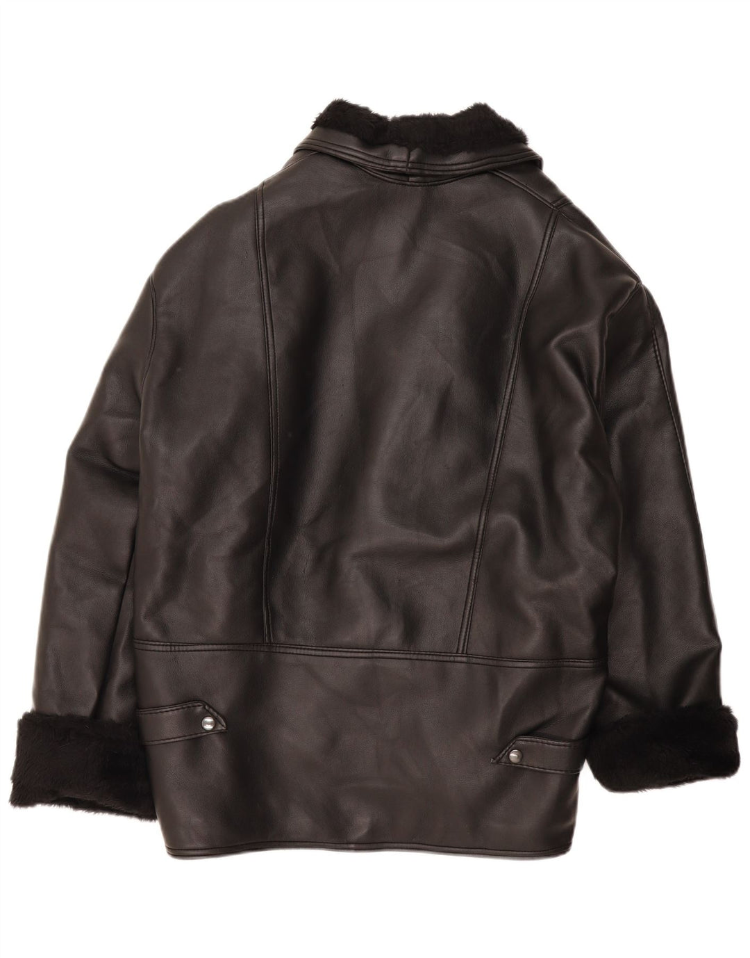 Vintage męska kurtka Shearling IT 38 Medium Black Shearling