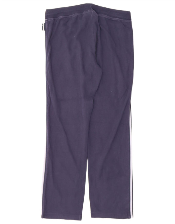 CHAMPION Womens Tracksuit Trousers UK 14 Medium Navy Blue Cotton