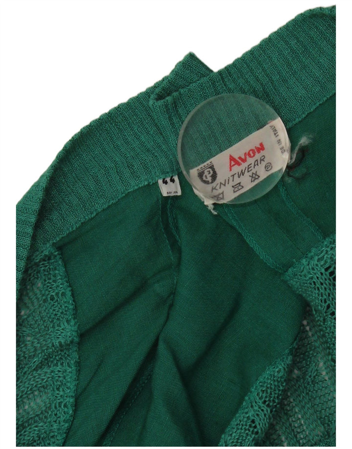 Vintage męski sweter kardigan IT 44 XL zielony