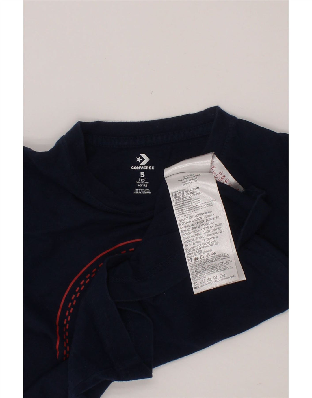 T-shirt chłopięcy CONVERSE Chuck Taylor z grafiką, 4-5 lat, granatowy, bawełniany