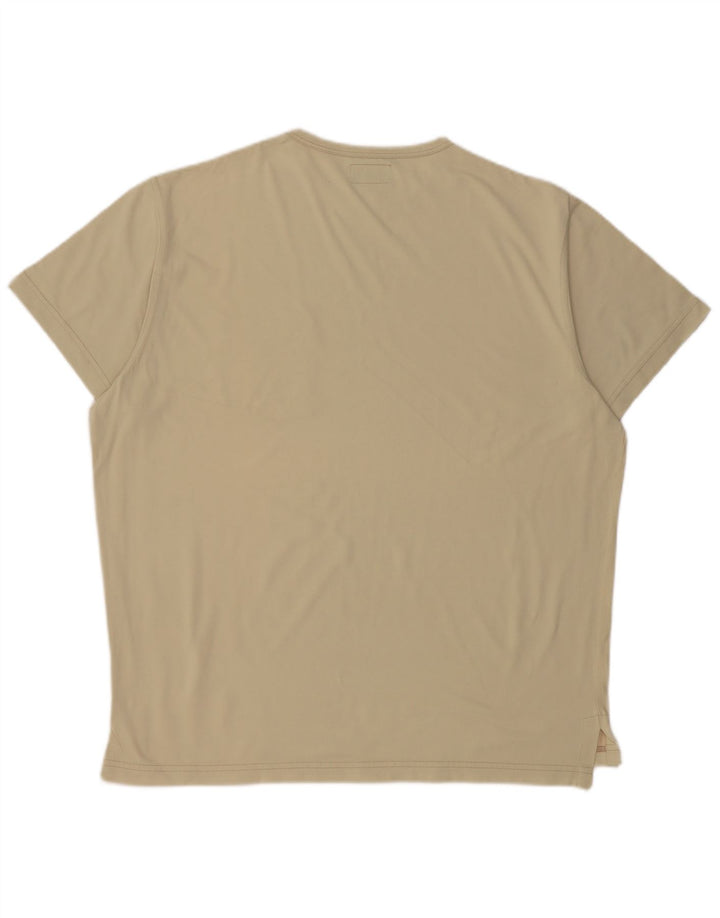 CALVIN KLEIN Męski T-shirt w kolorze khaki, duży, khaki