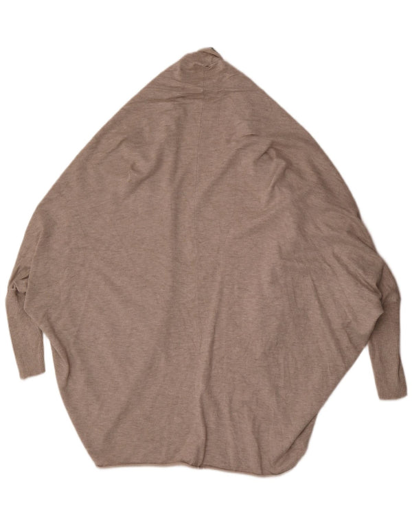 Damski sweter z długim rękawem Poncho Zara UK 14, średni szary