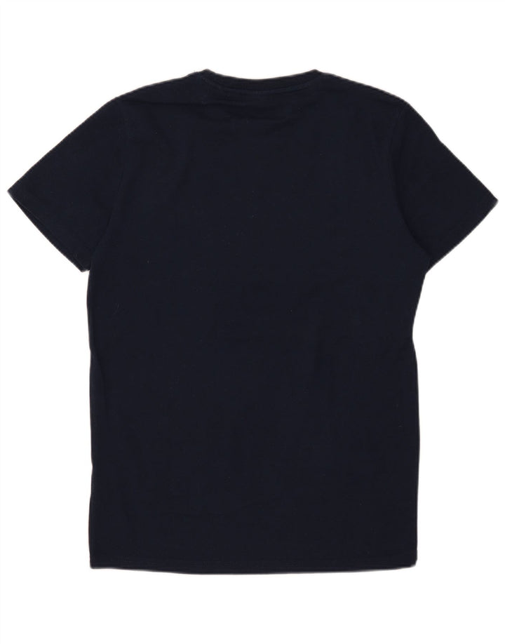 Męski T-shirt z grafiką Superdry, duży, granatowy, bawełniany
