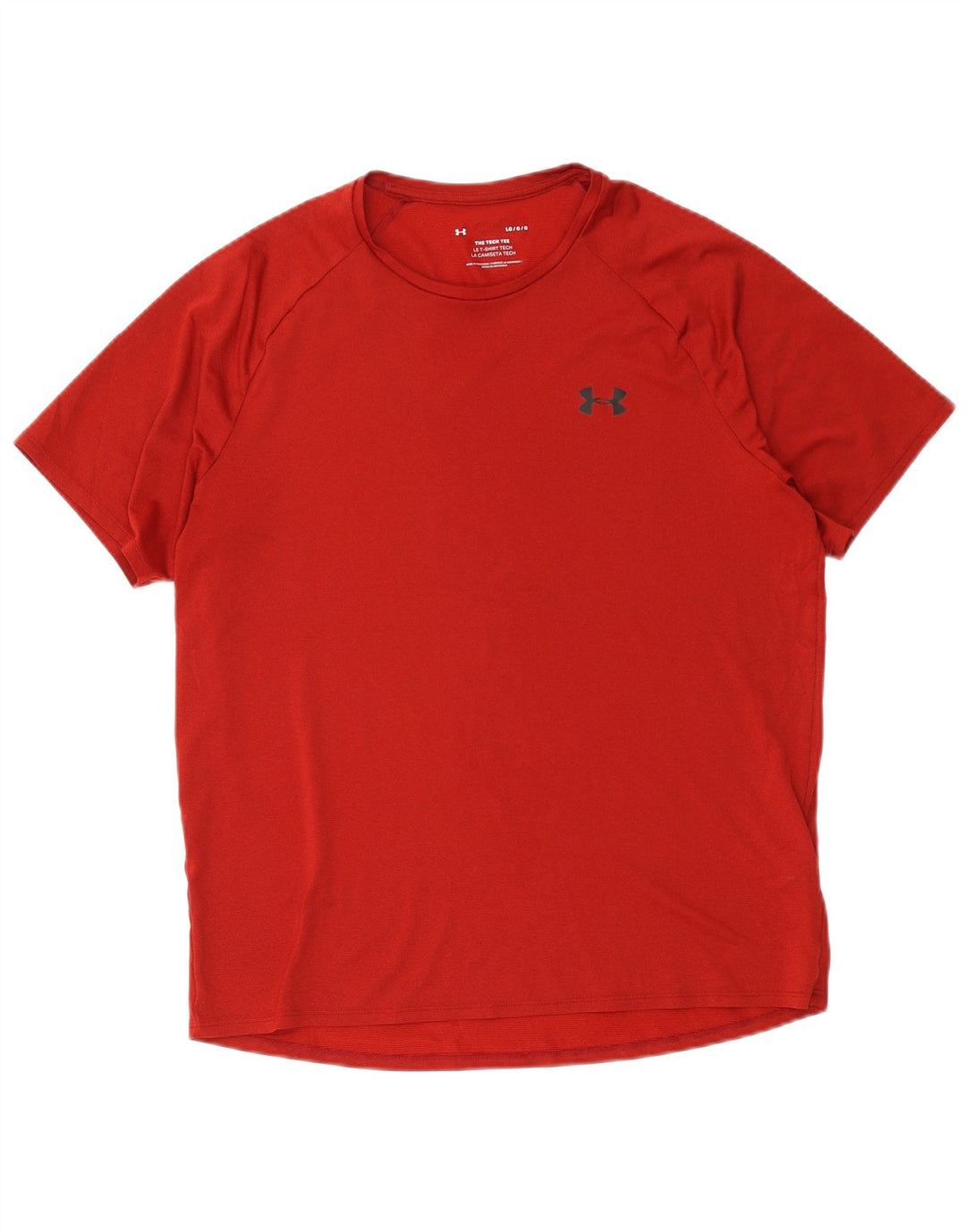Under Armour Męski T-shirt Top, duży, czerwony, poliester