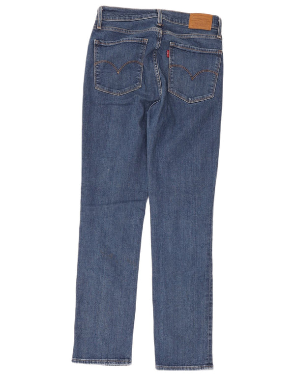 Damskie dżinsy Levi's 724 z wysokim stanem W29 L30 Niebieska bawełna