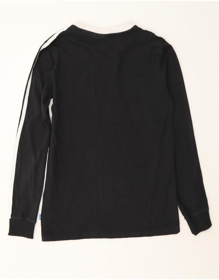 Top damski Adidas z długim rękawem UK 8, mały, czarny, bawełniany