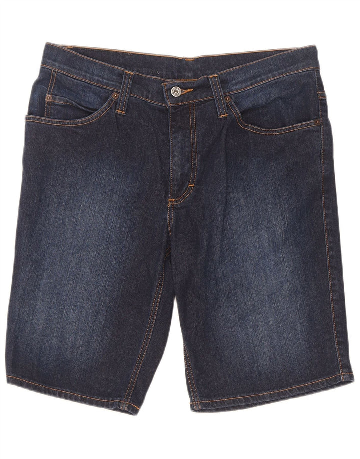 Męskie spodenki jeansowe Mustang W35, duże, granatowe, bawełniane