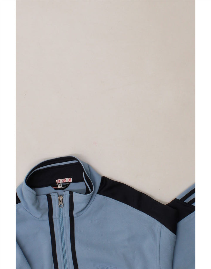 F.LLI CAMPAGNOLO Mens Tracksuit Top Jacket IT 52 Large Blue Colourblock Vintage F.LLI Campagnolo and Second-Hand F.LLI Campagnolo from Messina Hembry 