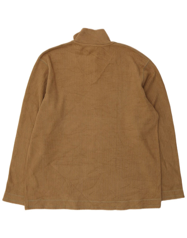 Męski sweter Joop z zamkiem błyskawicznym XL, brązowa bawełna