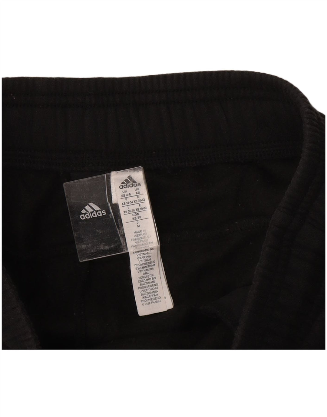 Damskie spodnie dresowe ADIDAS Joggers UK 4/6 XS Czarna bawełna