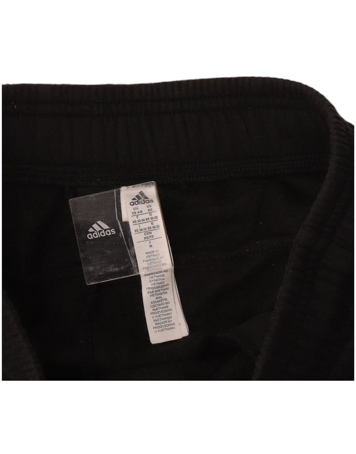 Damskie spodnie dresowe ADIDAS Joggers UK 4/6 XS Czarna bawełna