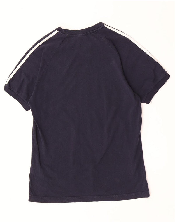Adidas Męski T-Shirt Top Średni Granatowy Bawełniany