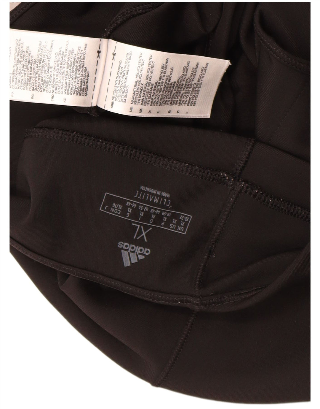 Damskie legginsy Adidas Climalite Capri UK 18 XL, czarny poliester