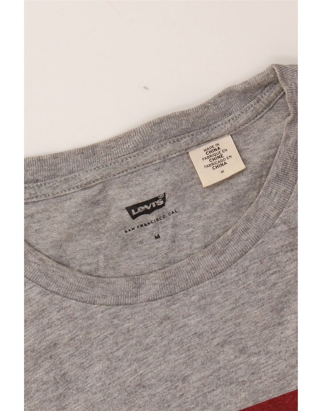 Męski T-shirt z grafiką Levi's, średni szary