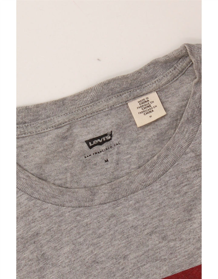 Męski T-shirt z grafiką Levi's, średni szary