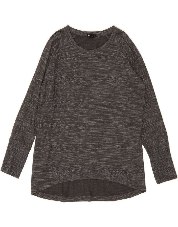 CHAMPION Womens Top Long Sleeve UK 16 Large Grey Flecked Rayon Vintage Champion and Second-Hand Champion from Messina Hembry 