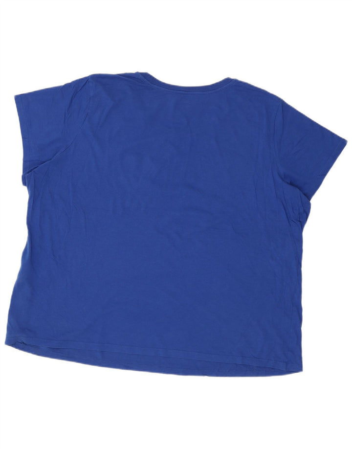 Męska koszulka z grafiką Levi's Top 3XL, niebieska, bawełniana