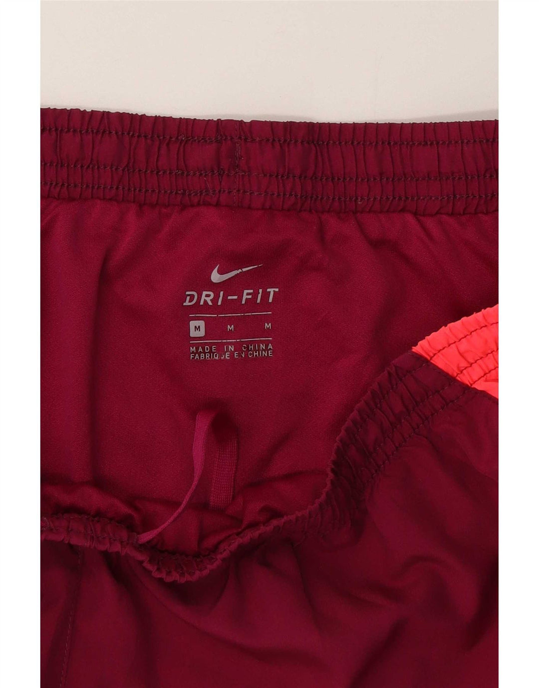 Damskie spodenki sportowe Nike UK 12, poliester w kolorze średniej czerwieni