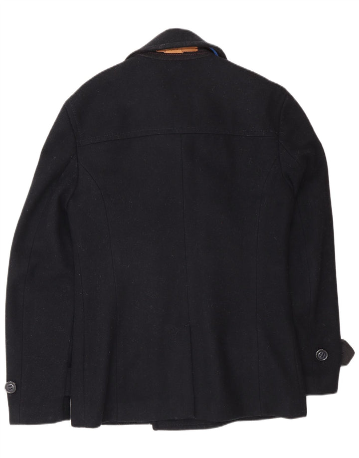 Płaszcz męski Superdry Pea Coat UK 36 Small, granatowy, wełniany