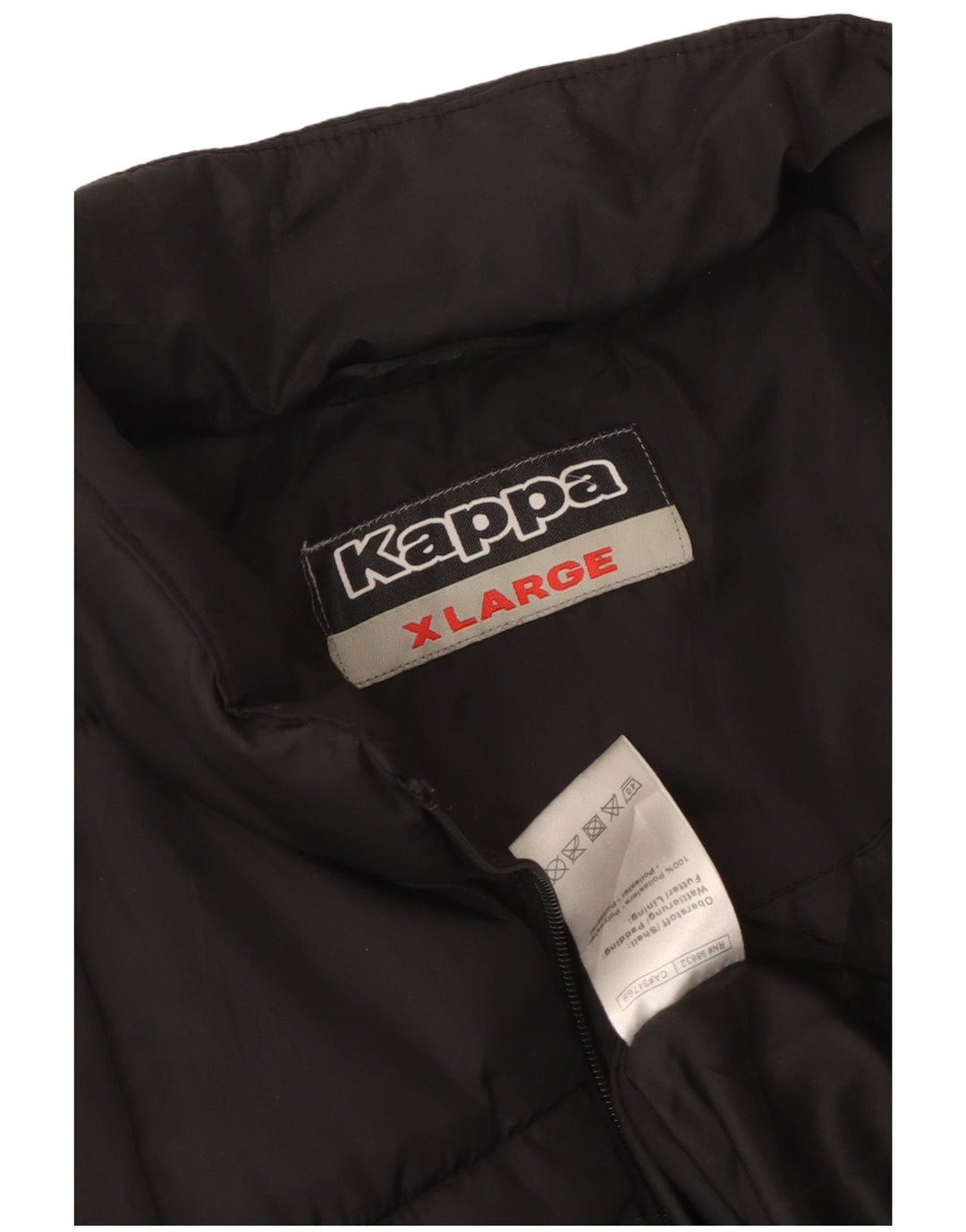 Damska wyściełana kamizelka Kappa UK 18 XL, czarny poliester