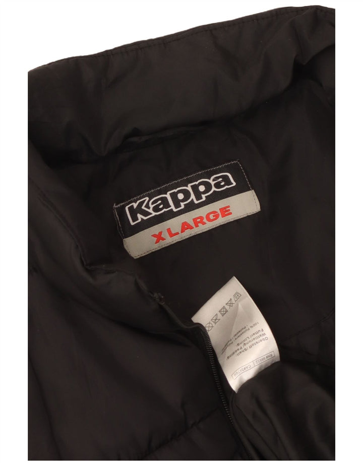 Damska wyściełana kamizelka Kappa UK 18 XL, czarny poliester