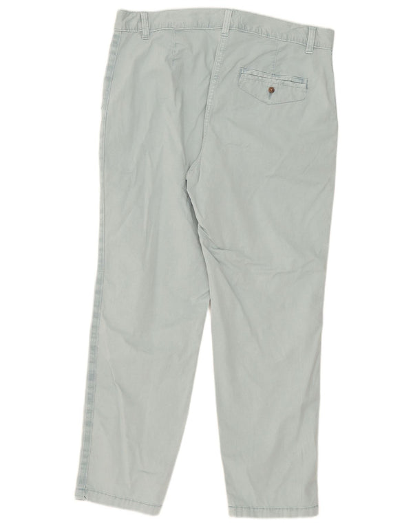 Damskie proste spodnie chino Marks & Spencer UK 14 Large W34 L27 niebieskie