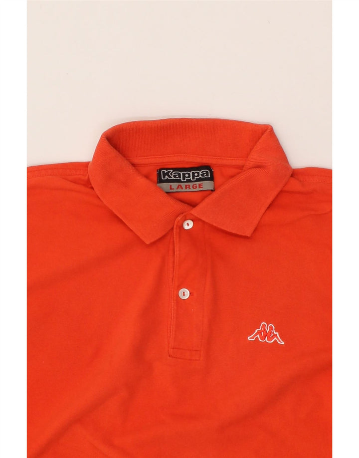 KAPPA Mens Polo Shirt Large Orange Cotton Vintage Kappa and Second-Hand Kappa from Messina Hembry 