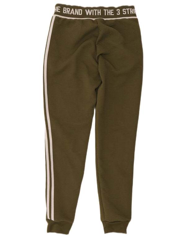 Damskie spodnie dresowe Adidas Three Stripes Joggers UK 8 Small Khaki