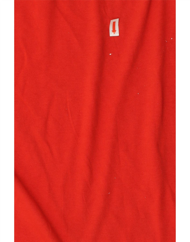 Męski T-shirt Reebok z grafiką, duży, czerwony, bawełniany
