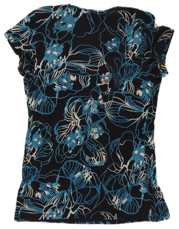 Bluzka damska Calvin Klein Jeans Top UK 12 Średni granatowy w kwiaty
