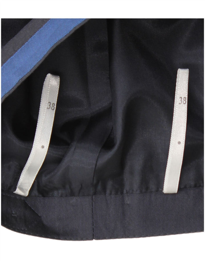 VINTAGE Damska spódnica w kształcie litery A z wysokim stanem EU 38 Medium W28 Granatowa