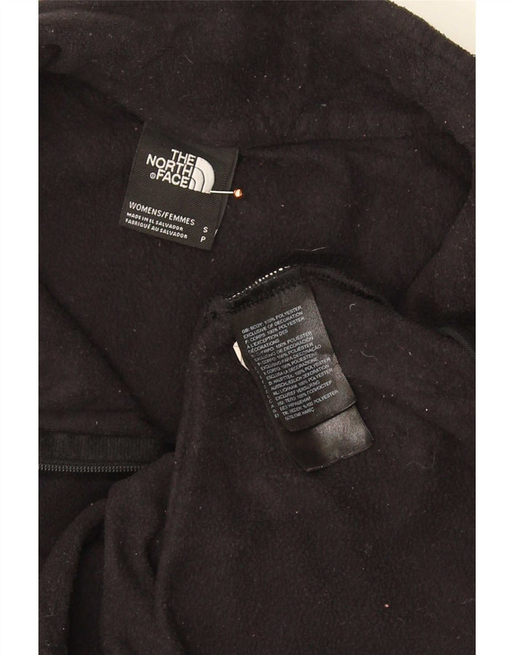 Damski sweter polarowy The North Face z zamkiem błyskawicznym, UK 10, mały, czarny poliester