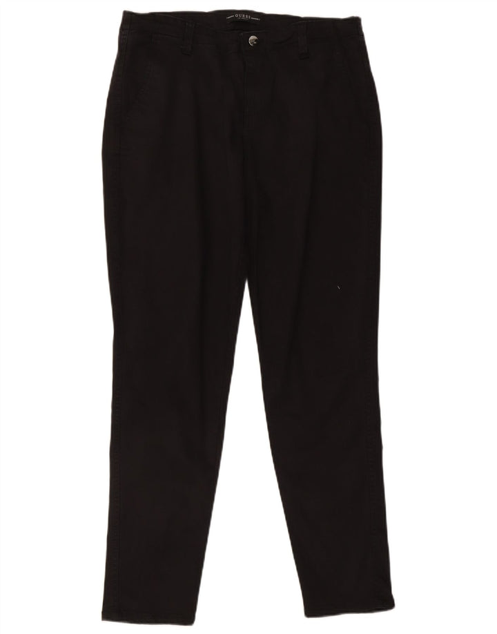 Damskie spodnie Chino Guess W31 L29 Czarne z Lyocellu