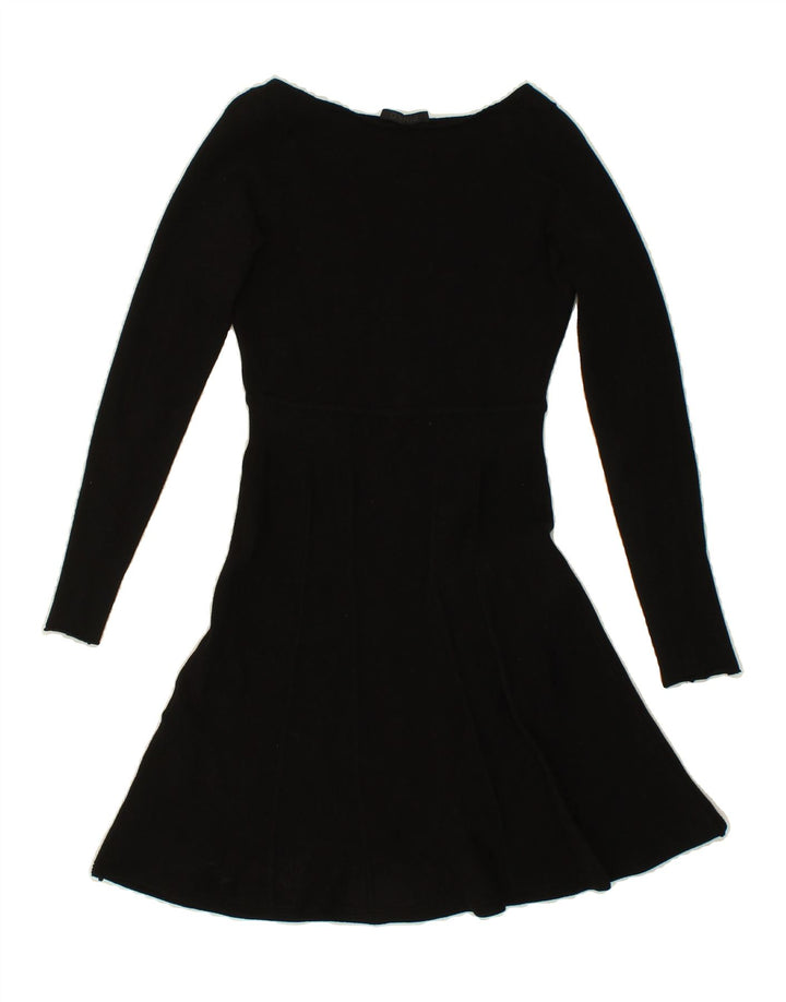 PINKO Womens A-Line Dress UK 8 Small Black Viscose Vintage Pinko and Second-Hand Pinko from Messina Hembry 