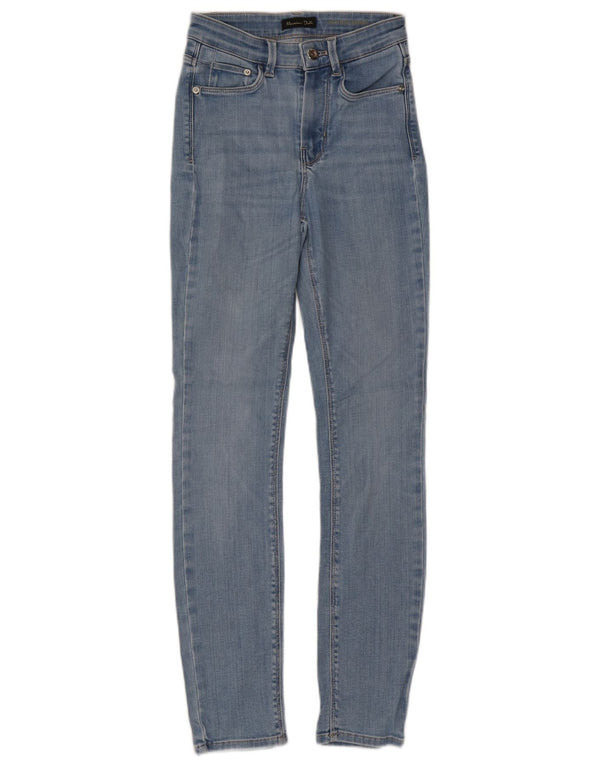Jeansy Skinny Damskie Massimo Dutti z wysokim stanem EU 34 2XS W24 L29 Niebieskie Bawełniane