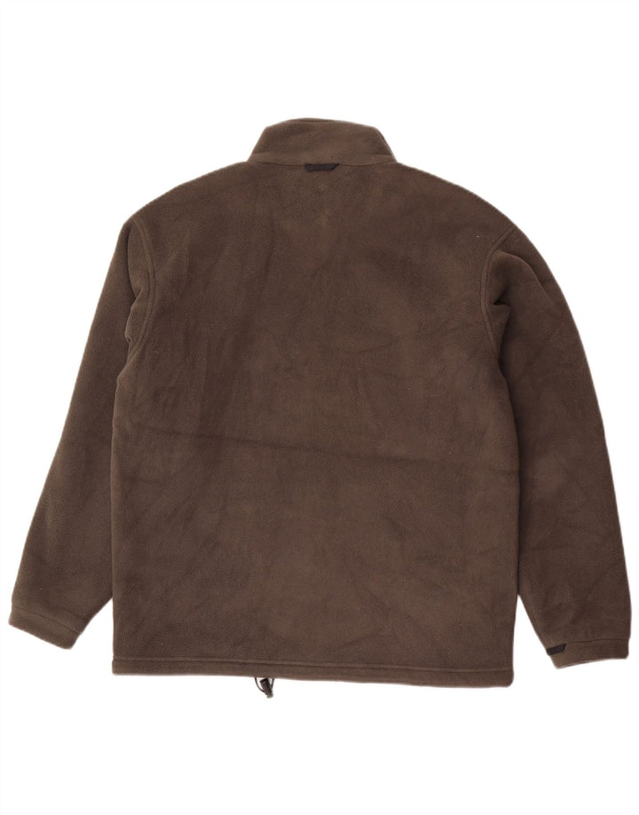 Męska kurtka polarowa Jack Wolfskin z podszewką UK 34, mała, szary poliester
