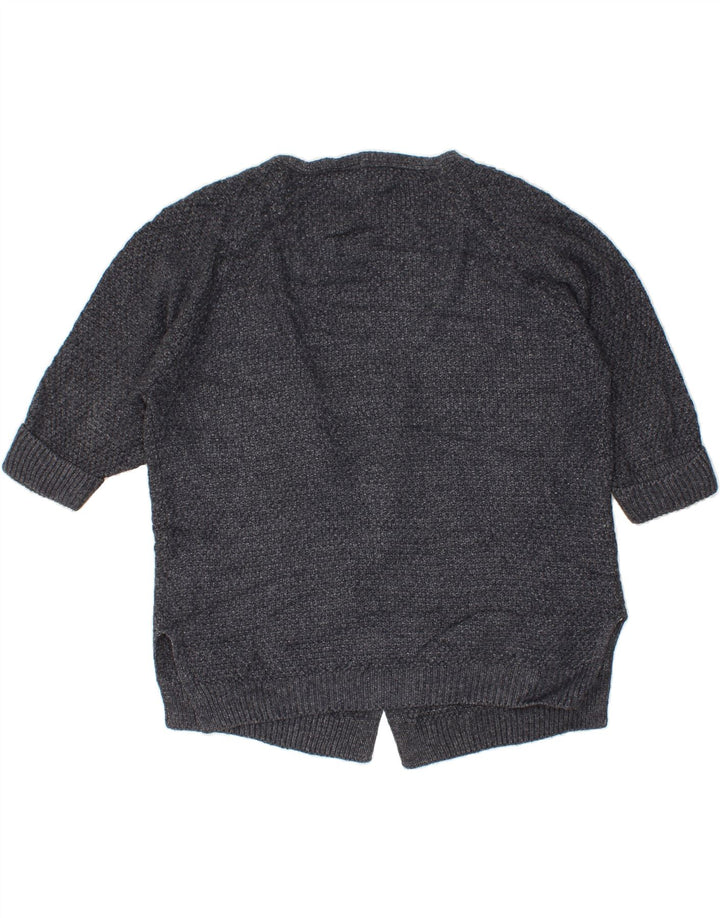FAT FACE Womens Open Cardigan Sweater UK 12 Medium Navy Blue Viscose Vintage Fat Face and Second-Hand Fat Face from Messina Hembry 