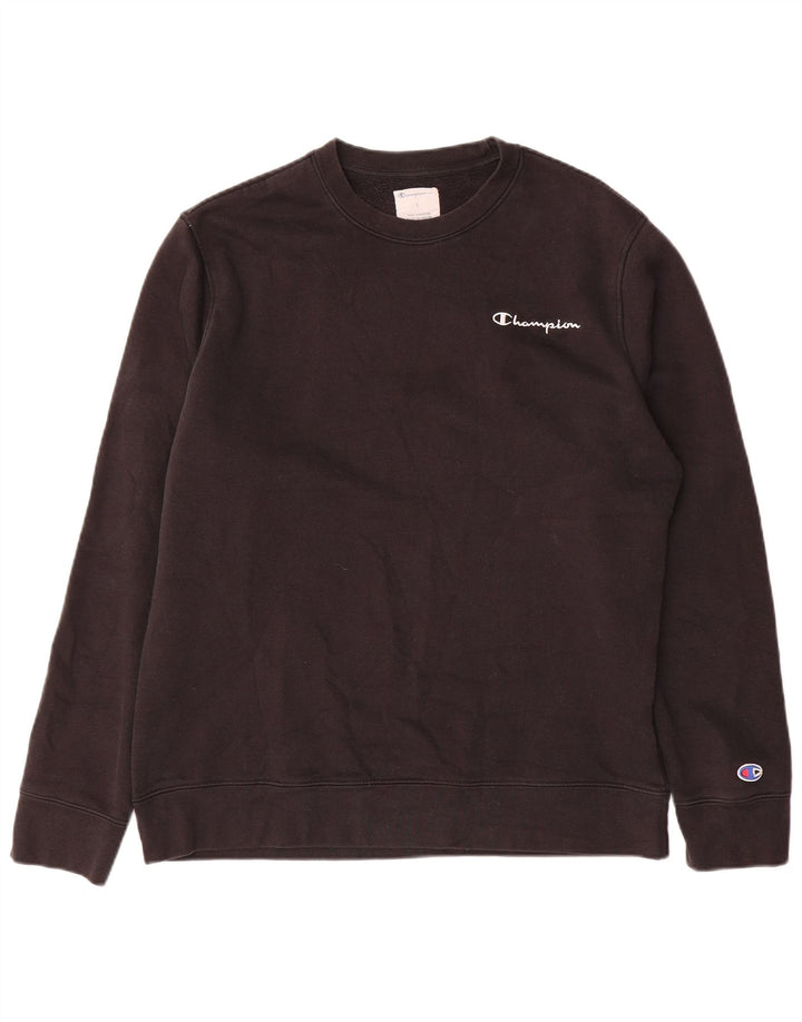 Bluza męska Champion, duża, czarna, bawełniana