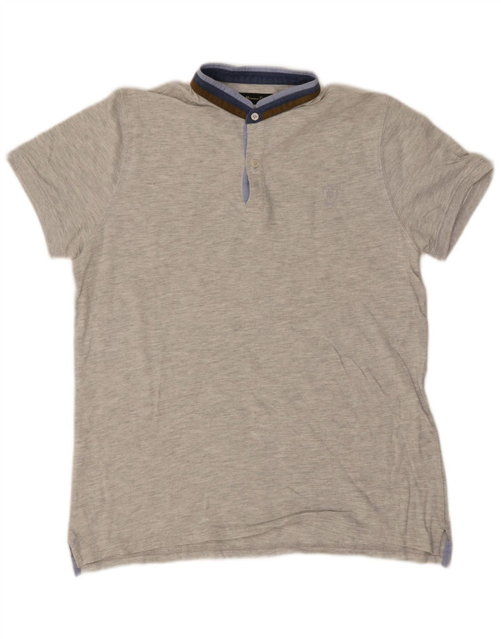 Męska koszulka polo Massimo Dutti w duże szare paski