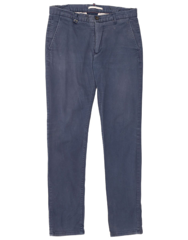Męskie spodnie chino Zara EU 40 Medium W31 L30 Granatowa bawełna