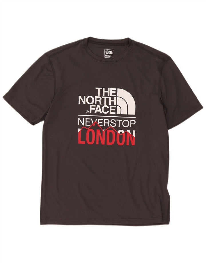 Męski T-shirt z grafiką The North Face, mały, czarny, poliestrowy