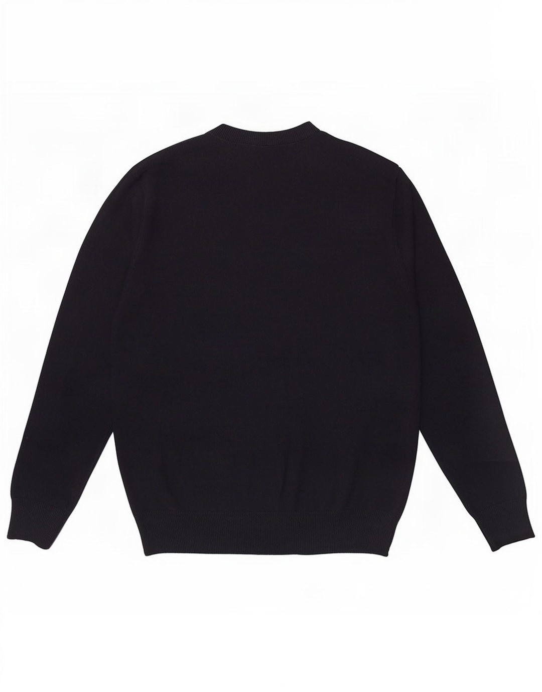 Męski sweter z okrągłym dekoltem Pierre Cardin, mały, granatowy, akrylowy