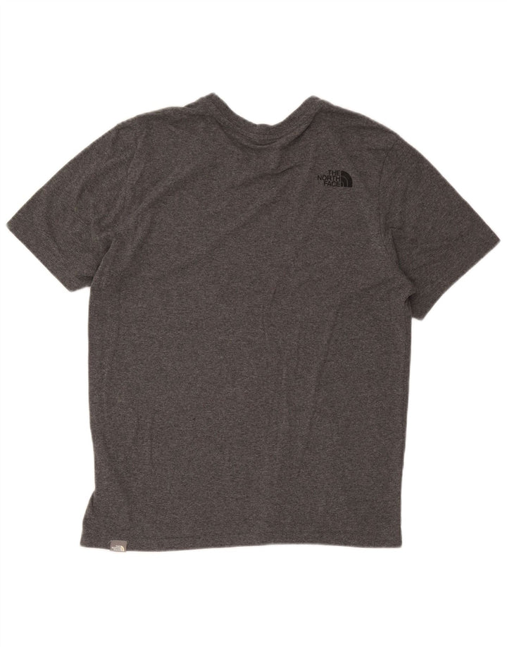 T-shirt męski The North Face, średnioszary, bawełniany w cętki