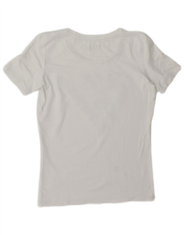 Damska koszulka graficzna Guess Top UK 12 Medium White