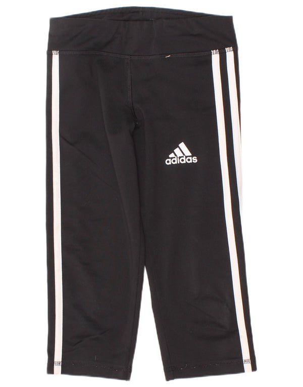 Legginsy Adidas Dziewczęce Aeroready Capri 7-8 lat Czarny Poliester