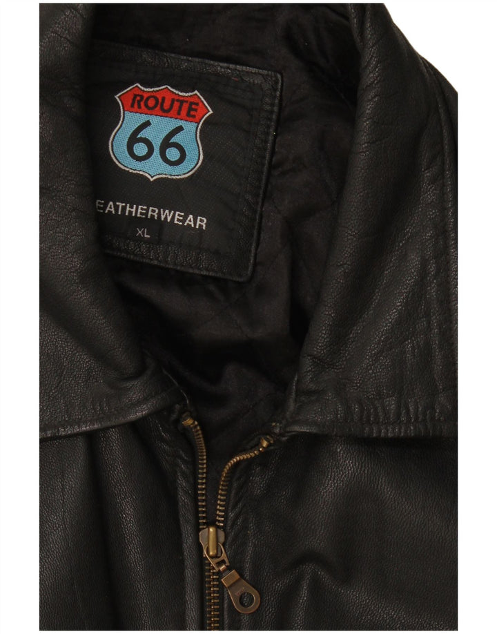 Męska kurtka skórzana Route 66 UK 42 XL czarna