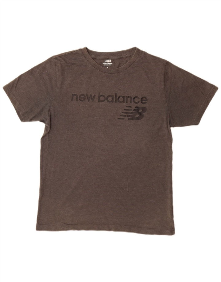 Męski T-shirt New Balance z grafiką, średni szary