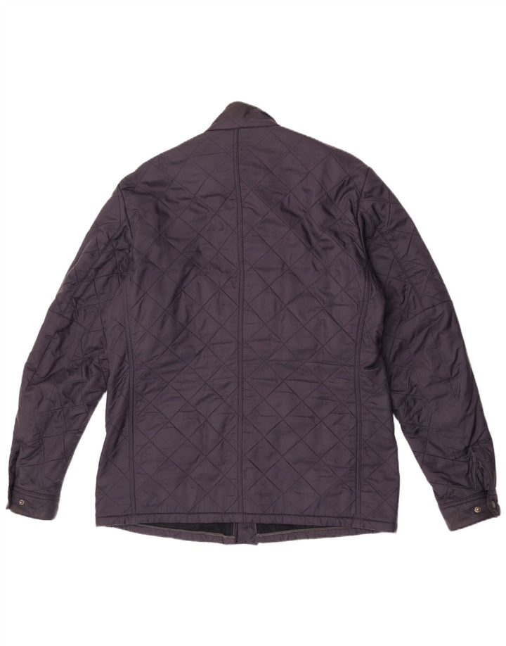 Męska pikowana kurtka Barbour UK 42 XL, granatowa, poliestrowa