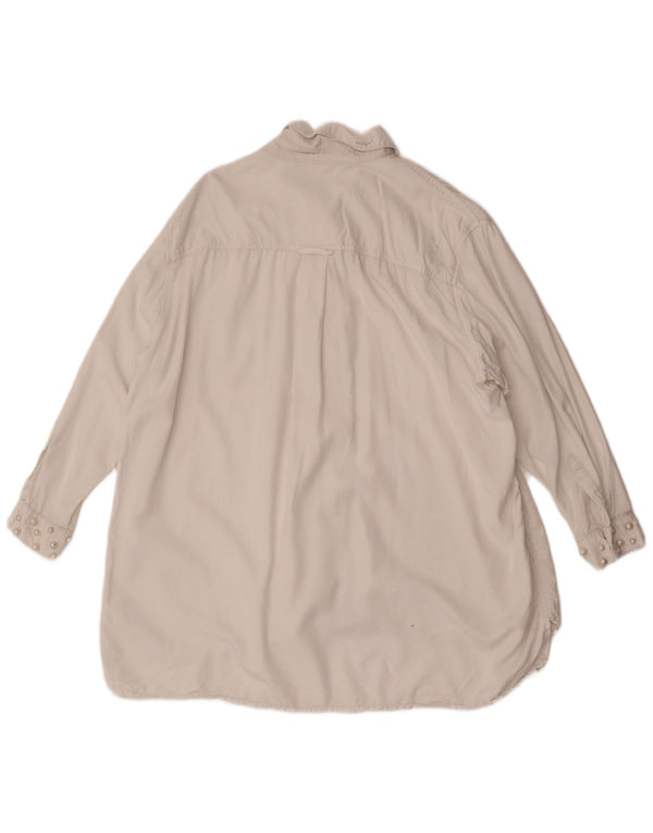 Damska sukienka oversize Zara UK 16, duża, biała